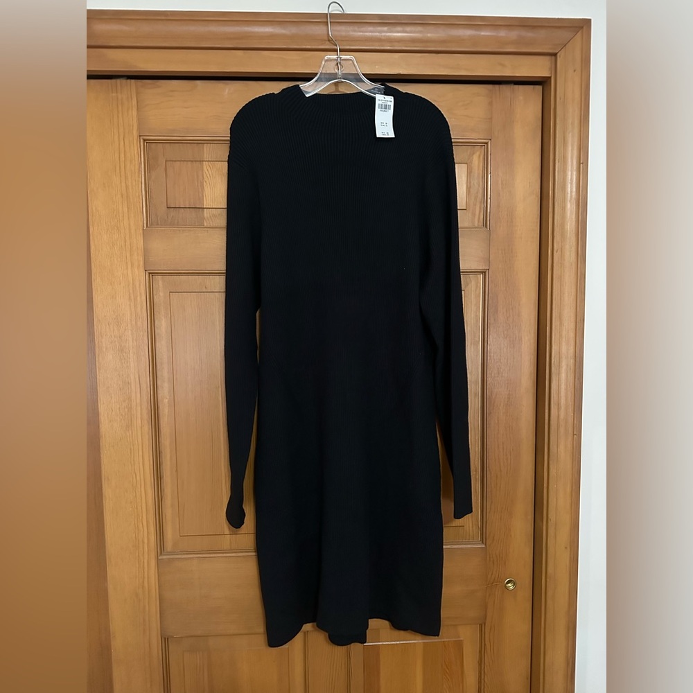 Abercrombie Mockneck Ribbed Midi Sweater Dress NWT
